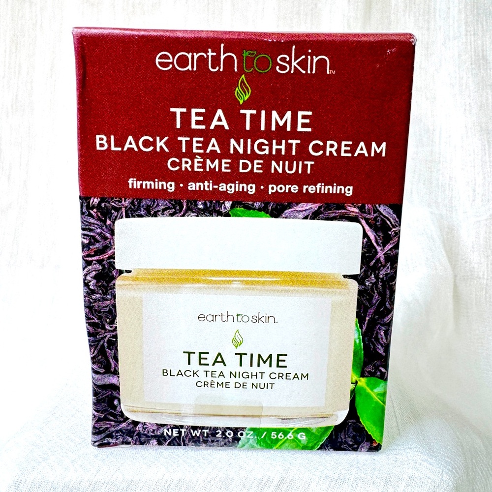 Earth To Skin Tea Time Black Tea Night Cream - 2oz